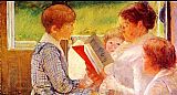 Mrs Cassatt Reading to her Grandchildren, 1888